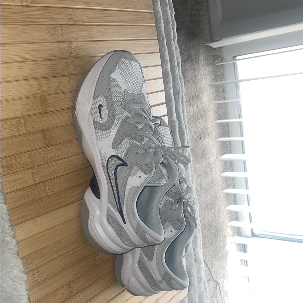 Nike AL8 White and Gray Sneakers